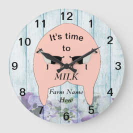 Relógio Grande Fazenda de cabra de cabra alpina