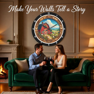 Relógio Grande Fazenda Red Barn Patrimônio Cultural