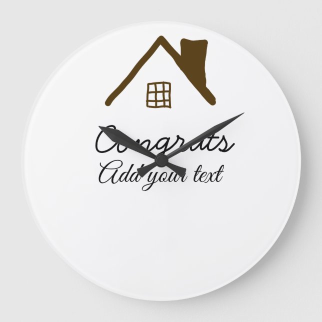 Relógio Grande Felicita o novo proprietário imobiliário a inaugur (Frente)