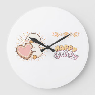 RELÓGIO GRANDE FELIZ ANIVERSÁRIO 