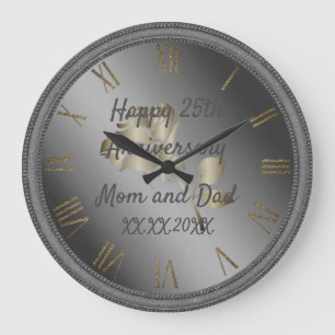 Relógio Grande Feliz aniversário