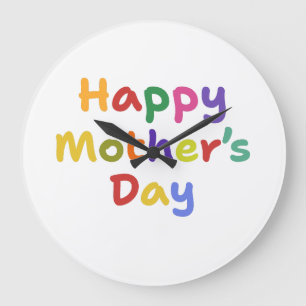 Relógio Grande Feliz Dia das Mães