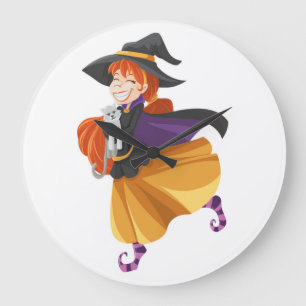 RELÓGIO GRANDE "FELIZ HALLOWEEN"