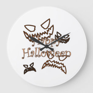 Relógio Grande Feliz Halloween