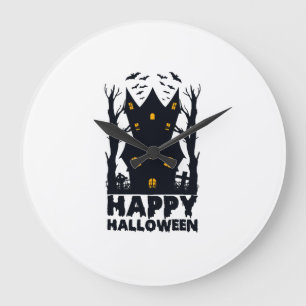 Relógio Grande Feliz Halloween Halloween Feliz Halloween