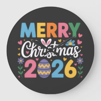 Relógio Grande Feliz Natal 2026