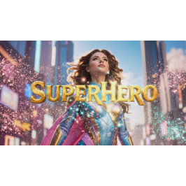 RELÓGIO GRANDE FEMALE SUPERHERO - SCI-FI FANTASY