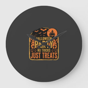Relógio Grande Festa de Halloween Sem Truques Apenas Guloseimas D