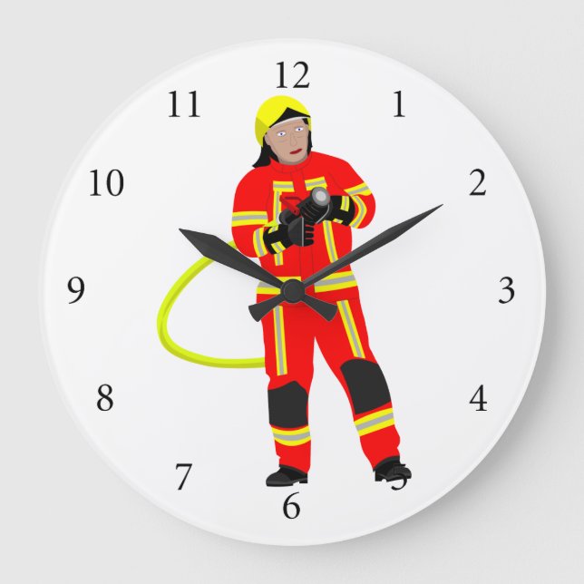 Relógio Grande Feuerwehrmann no quarto Einsatzkleidung (Frente)