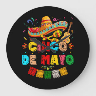 Relógio Grande Fiesta Cinco de Mayo