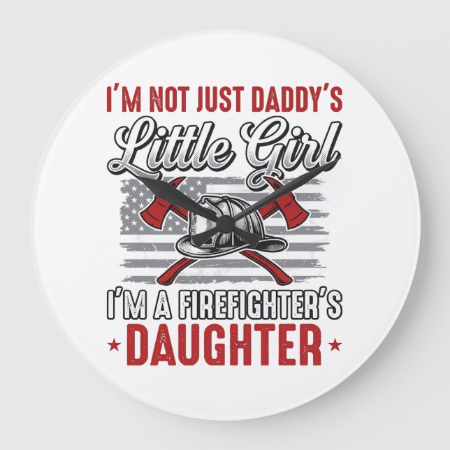 Relógio Grande Filha de Bombeiro Vintage (Frente)