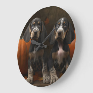Relógio Grande Filhote de Bluetick Coonhound Delícia de Outono Ab