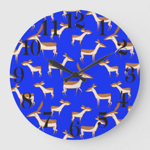 Relógio Grande Filhote de Veado e Família