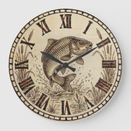 Relógio Grande Fish Wall Clock