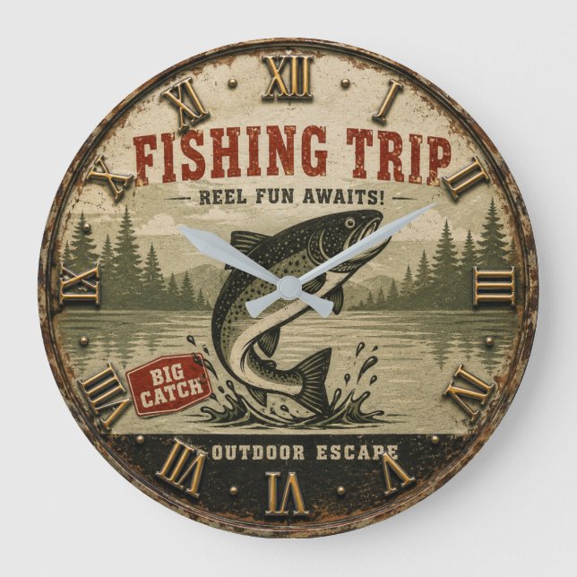 Relógio Grande Fishing Trip Rustic Cabin Lake House (Frente)