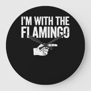 Relógio Grande Flamingo Im Com O Flamingo Correspondente