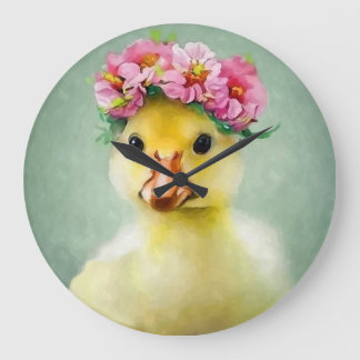 Relógio Grande Flor Ducky