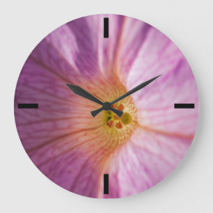 Relógio Grande Flor magenta