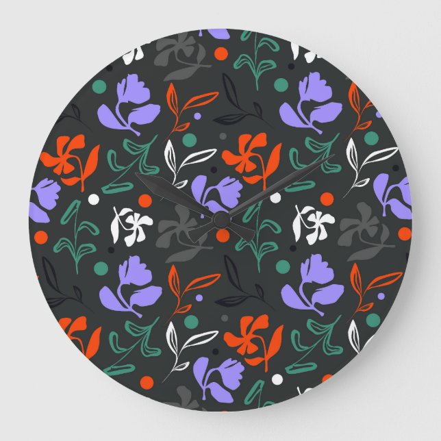Relógio Grande Flora Selvagem (Frente)