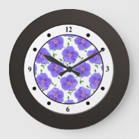 Floral Blue Garden Flower Modern Digitais