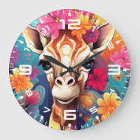 Floral Girafa Portrait- 9320