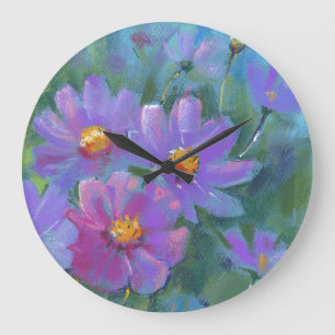 Relógio Grande Flores de jardim (Cosmos bipinnatus, rastro mexica