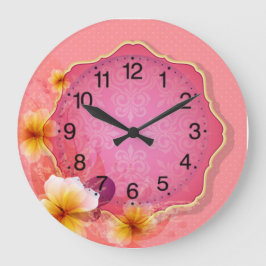 Relógio Grande Flores de primavera