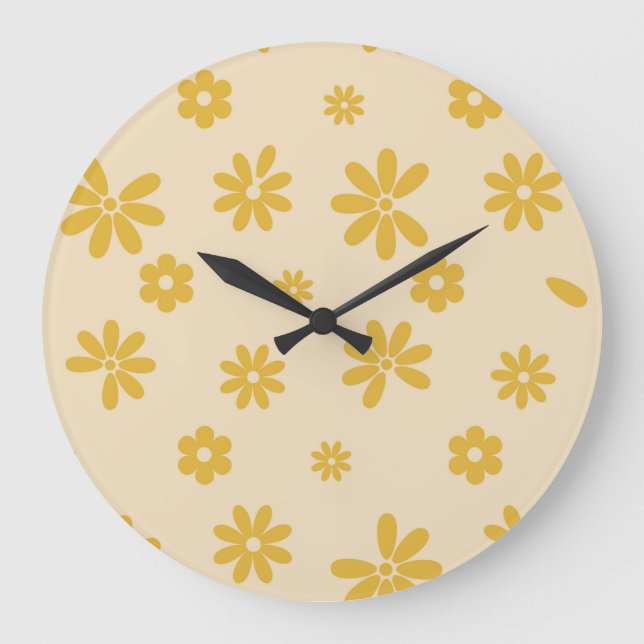 Relógio Grande Flores e Petais 11 (Frente)