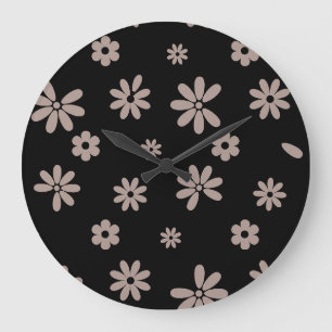 Relógio Grande Flores e Petais 14