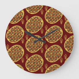 Relógio Grande flores pomposas