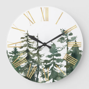Relógio Grande Floresta de Pinheiros do Noroeste do Pacífico