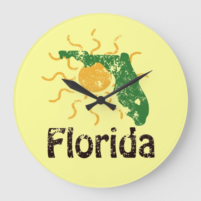 Relógio Grande Florida ensolarado (Frente)