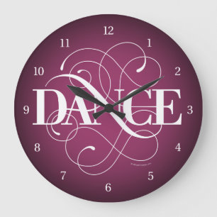 Relógio Grande Flourish da dança
