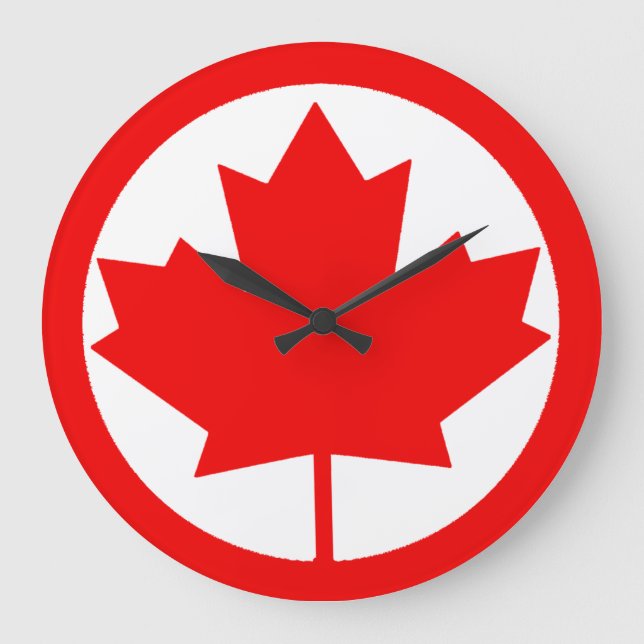 Relógio Grande Folha de Bordo do Canadá (Frente)
