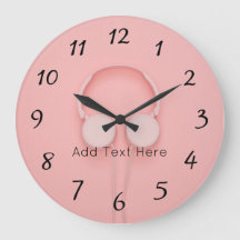 Fones de ouvido rosa com fios