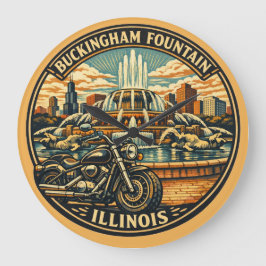 Relógio Grande Fonte Buckingham Tributo ao Centenário de Illinois