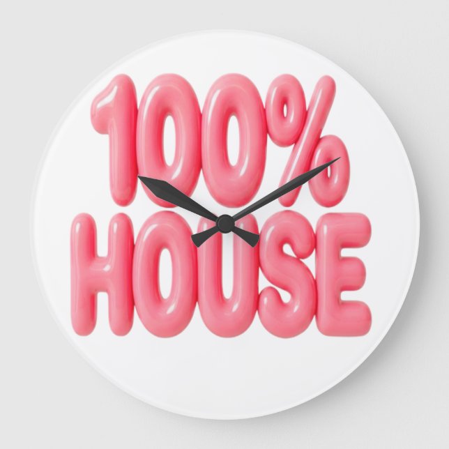 RELÓGIO GRANDE FONTES ROSA 100% HOUSE (Frente)