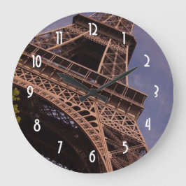 Relógio Grande Foto de Marco Famoso da Torre Eiffel de Paris