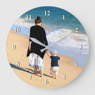 Relógio Grande Foto personalizada - Design único - melhor MOM