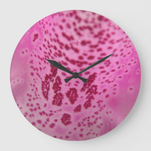 Relógio Grande Foxglove Petal Wall Clock