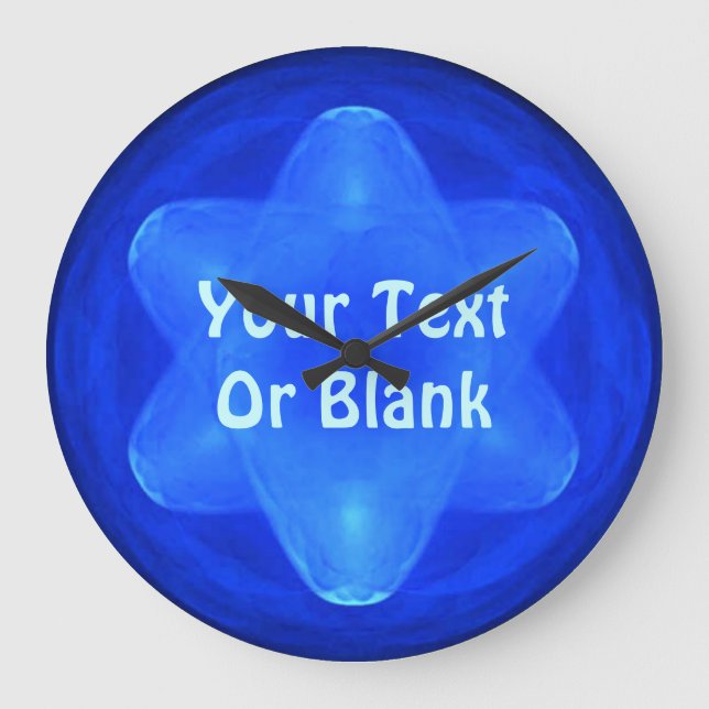 Relógio Grande Fractal Bluestar (Frente)