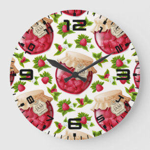 Relógio Grande Framboesa