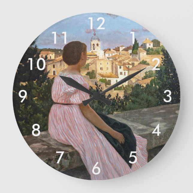 Relógio Grande Frederic Bazille - O Vestido Rosa (Frente)