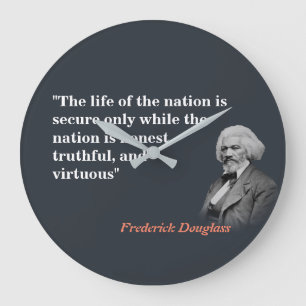 Relógio Grande Frederick Douglass Cita Sobre A Vida Da Nação