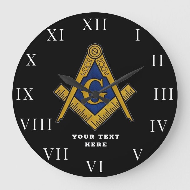 Relógio Grande Freemason Masonic Lodge Masonry (Frente)