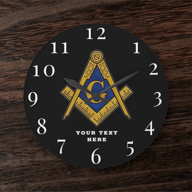 Relógio Grande Freemason Masonic Lodge Masonry (Criador carregado)