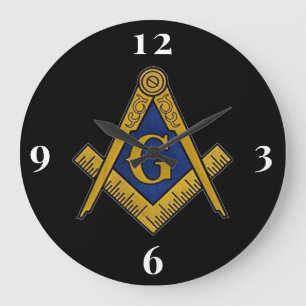 Relógio Grande Freemason Masonic Lodge Masonry