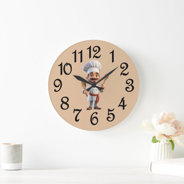 Relógio Grande French Country Chief Acrylic Wall Clock (Lar)