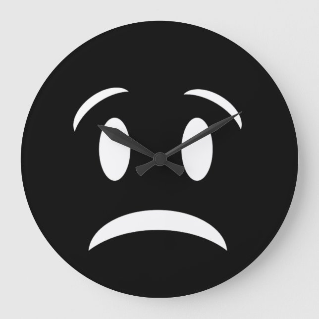 RELÓGIO GRANDE FROWNIE FACE (Frente)
