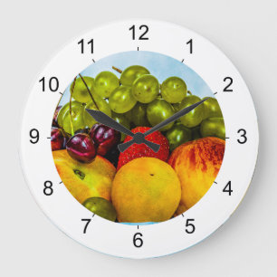 Relógio Grande Frutas de verão